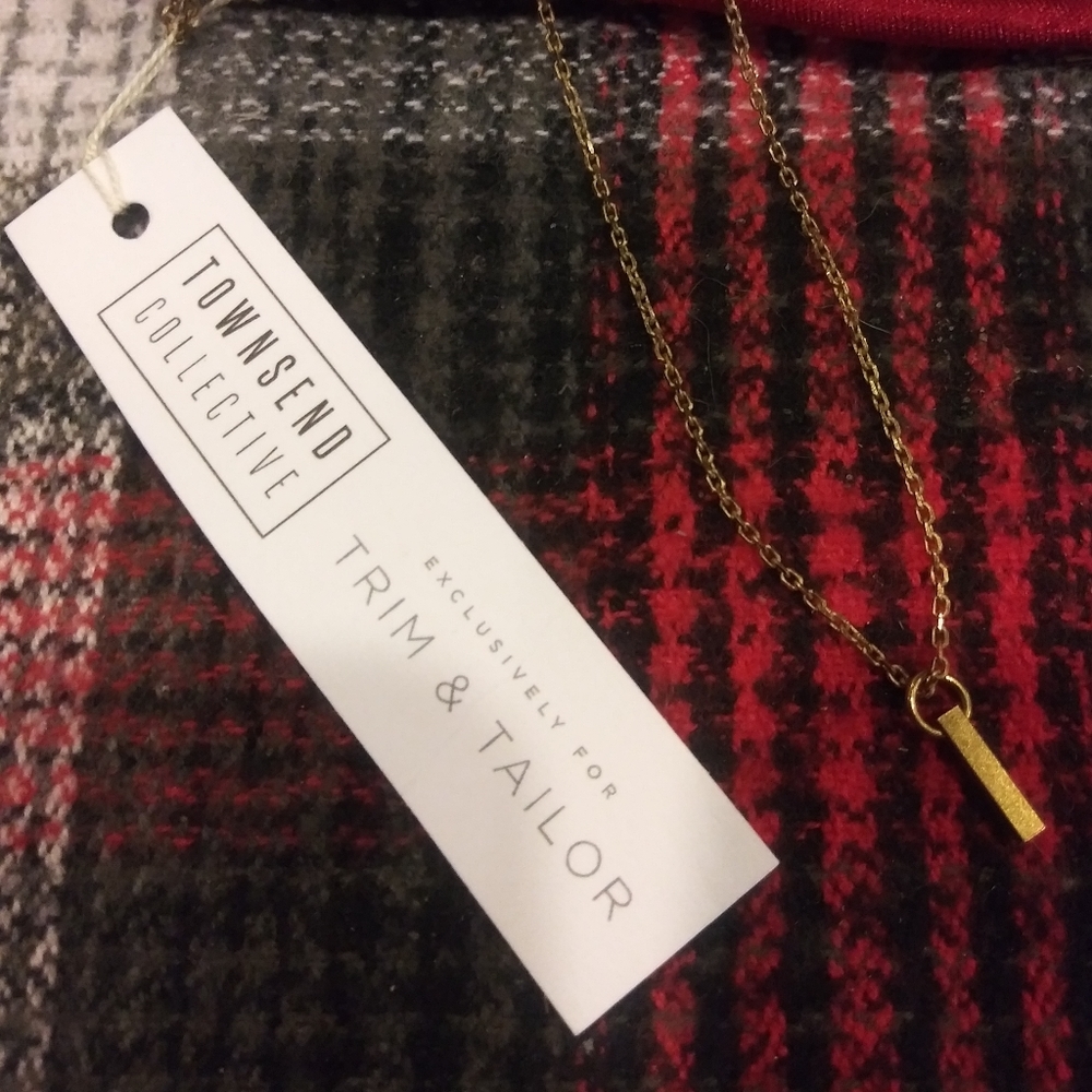 5/$25** Brass bar  necklace